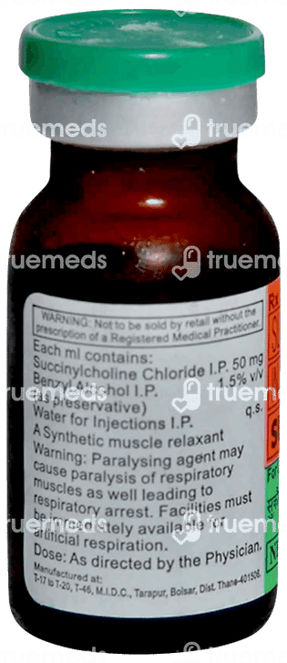 Sucol 50 Mg Injection 10 Ml - Uses, Side Effects, Dosage, Price | Truemeds
