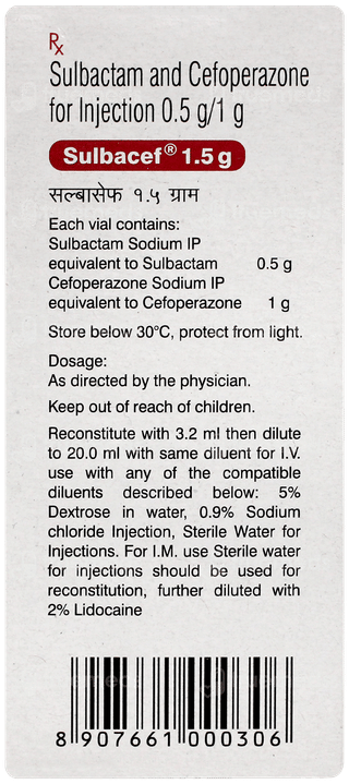 Sulbacef 1.5g Injection 1
