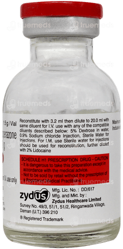 Sulbacef 1.5g Injection 1 Sulbacef 1.5g Injection 1
