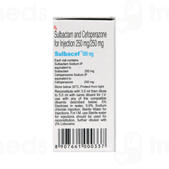 Sulbacef 250/250 MG Injection 1