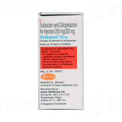 Sulbacef 250/250 MG Injection 1