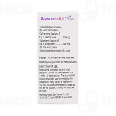 Supraxone S 250/125mg Injection 1 Supraxone S 250/125mg Injection 1