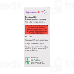 Supraxone S 250/125mg Injection 1 Supraxone S 250/125mg Injection 1