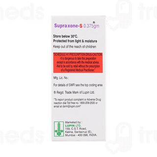 Supraxone S 250/125mg Injection 1