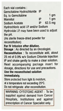 Tabicad 1000 Mg Injection 1 Tabicad 1000 Mg Injection 1