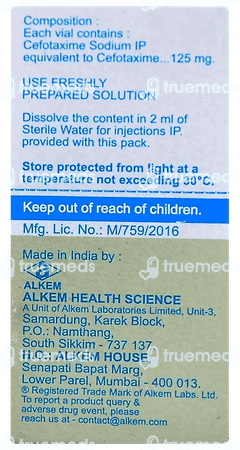 Taxim 125mg Injection 1