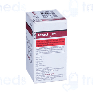 Tazact 1000/125 MG Injection 10 ML