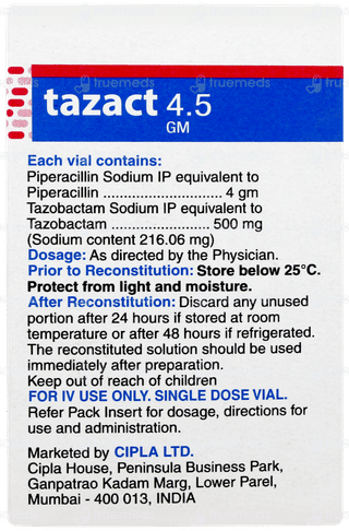 Tazact 4.5gm Injection 1