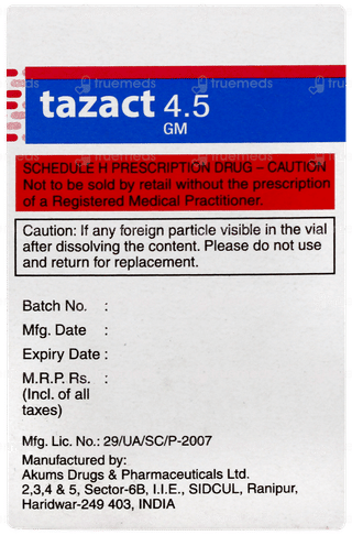 Tazact 4.5gm Injection 1