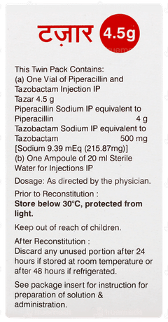 Tazar 4.5g Injection 1 Tazar 4.5g Injection 1