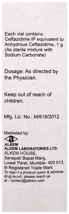 Tazid 1gm Injection 1