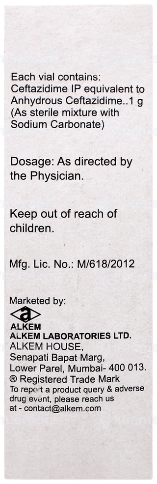 Tazid 1gm Injection 1