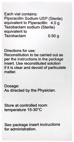 Tazoter 4.5g Injection 1 Tazoter 4.5g Injection 1