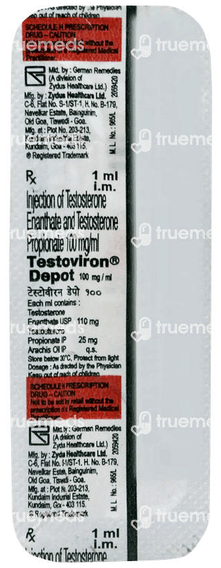 Testoviron Depot 100mg Injection 1ml