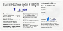 Thiamin Injection 2ml Thiamin Injection 2ml