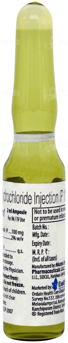 Thiamin Injection 2ml Thiamin Injection 2ml