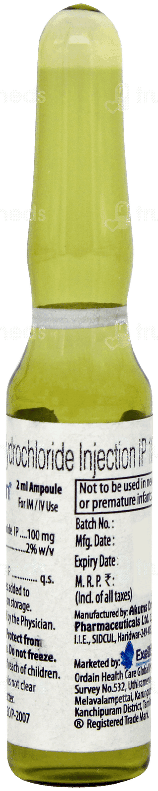 Thiamin Injection 2ml