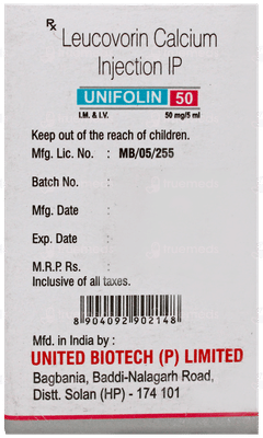 Unifolin 50 MG Injection 5 ML Unifolin 50 MG Injection 5 ML