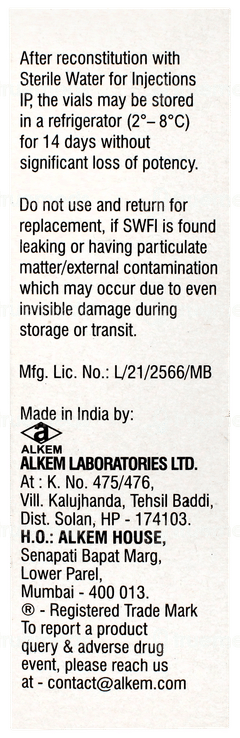 Vancogen 500mg Infusion 1 Vancogen 500mg Infusion 1