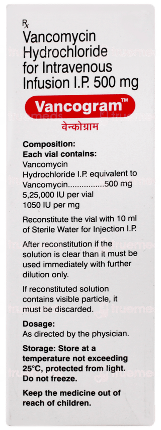 Vancogram 500mg Injection 1