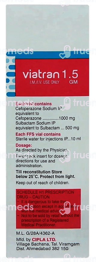 Viatran 1000/500 MG Injection 1