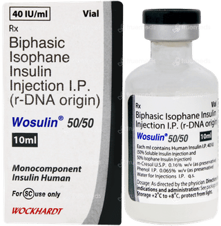 Wosulin 50/50 40iu Injection 10ml