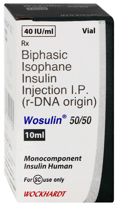 Wosulin 50/50 40iu Injection 10ml