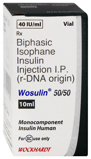Wosulin 50/50 40iu Injection 10ml