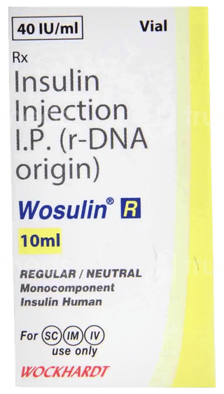 Wosulin R 40Iu Injection 10Ml