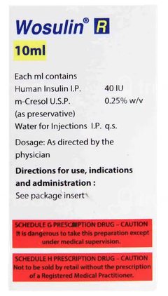 Wosulin R 40Iu Injection 10Ml Wosulin R 40Iu Injection 10Ml