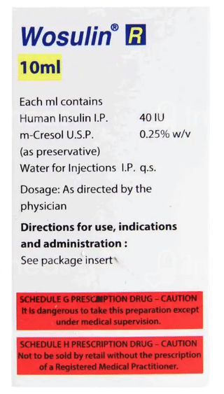 Wosulin R 40Iu Injection 10Ml