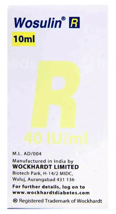 Wosulin R 40Iu Injection 10Ml Wosulin R 40Iu Injection 10Ml