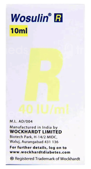 Wosulin R 40Iu Injection 10Ml