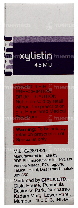 Xylistin 4.5miu Injection 1