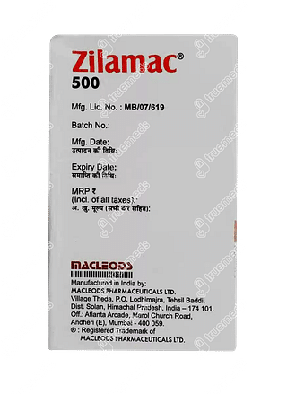 Zilamac 500/500 MG Injection 2 ML