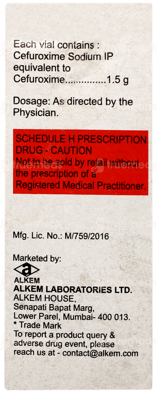 Zocef 1.5 Injection 1