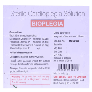 Bioplegia Injection 20 Ml
