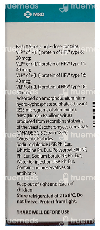 Gardasil Injection 0.5 ML