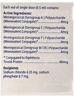 Menactra Vaccine 0.5Ml Menactra Vaccine 0.5Ml