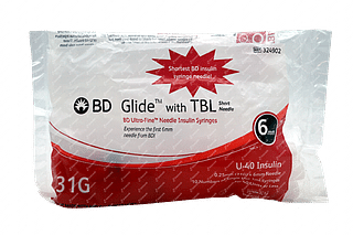 Bd Glide Ultrafine Syringes 40iu Pack Of 10