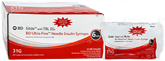 Bd Glide Ultra Fine U 40 31g X 6mm Needle Insulin Syringe 10 Bd Glide Ultra Fine U 40 31g X 6mm Needle Insulin Syringe 10