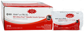 Bd Glide Ultra Fine U 40 31g X 6mm Needle Insulin Syringe 10