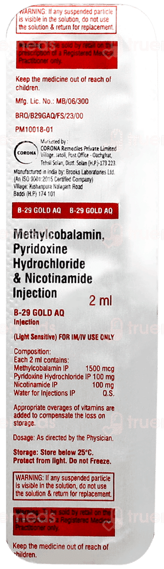 B 29 Gold Aq Injection 2ml