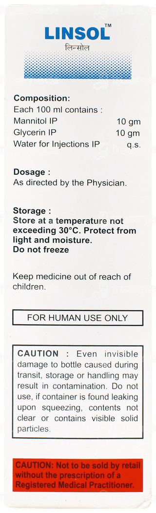 Linsol Infusion 100ml