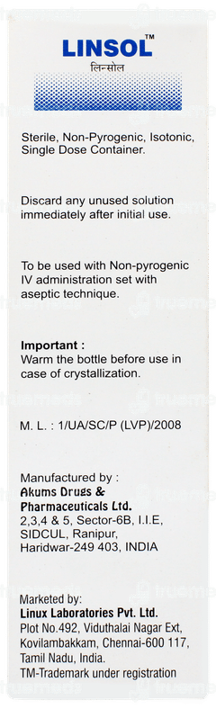 Linsol Infusion 100ml