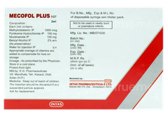 Mecofol Plus Nf Injection 2Ml Mecofol Plus Nf Injection 2Ml