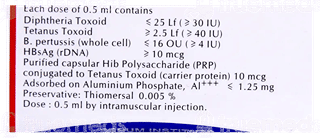 Pentavac Sd Vaccine 0.5Ml