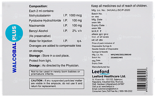 Walcobal Plus Injection 2ml