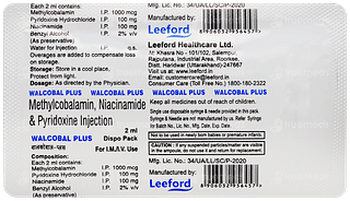 Walcobal Plus Injection 2ml