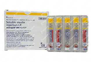 Actrapid Hm 100iu Penfill 3ml Pack Of 5 Injections